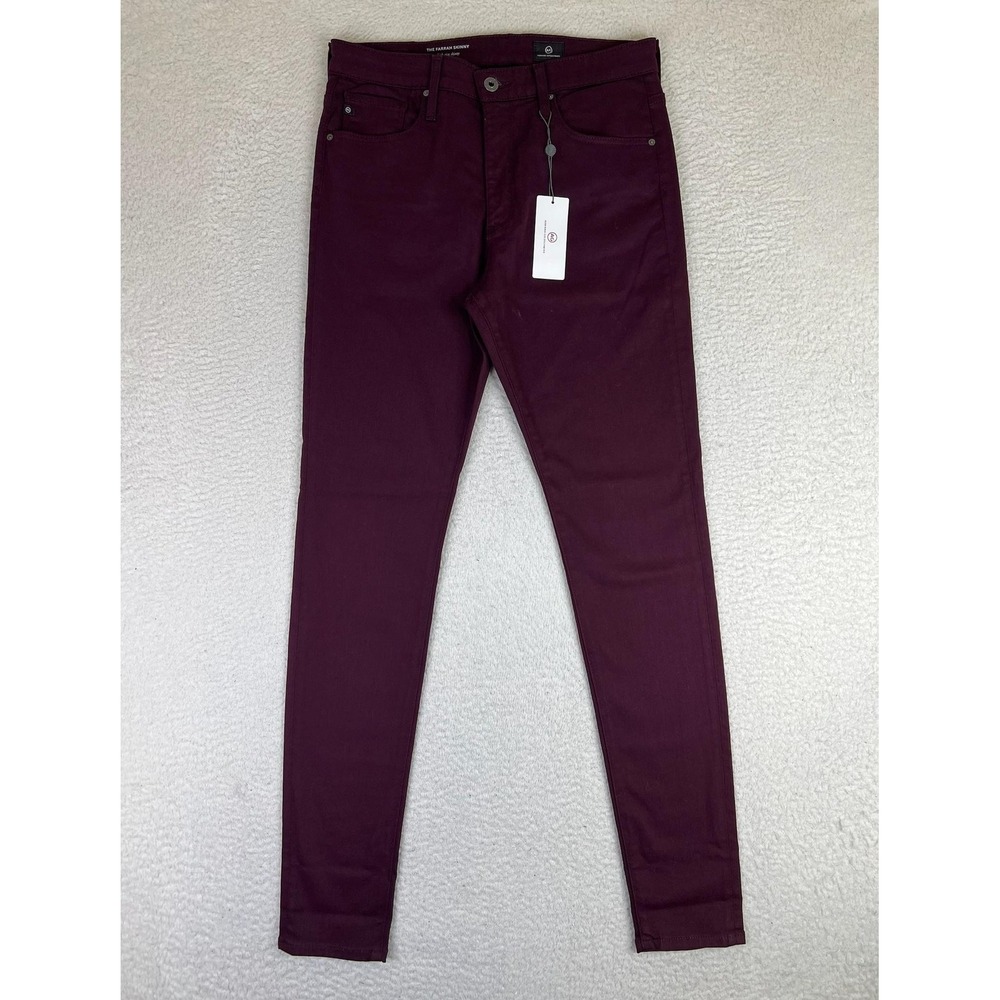 Adriano‎ Goldschmied Farrah Skinny Jeans Womens 29R Purple High Rise Denim NEW